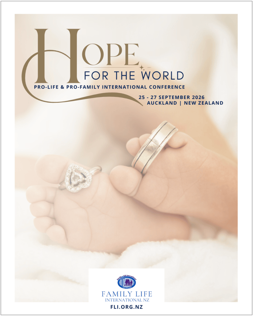 Hope for the World Pro-Life & Pro-Family Conference 25 to 27 September 2026 Auckland New Zealand
